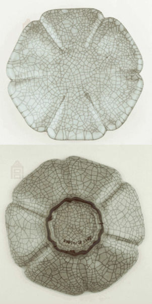 故宫网站上公布的哥窑瓷盘图片