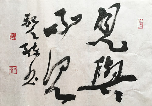 丁祖敏禅意书画选《见与不见》
